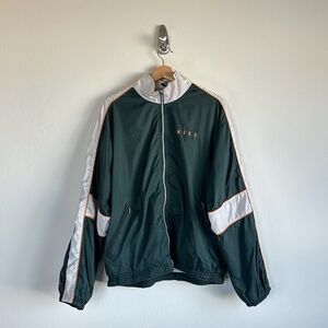 Vintage 90s Nike Orange & Teal Zip Up Windbreaker Pull Up Jacket  Size Medium